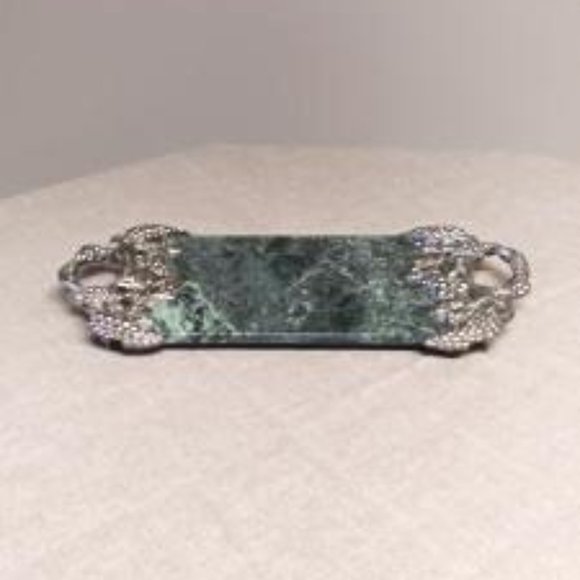 Vintage Green Marble Cheese Cutting Board - Picture 3 of 4